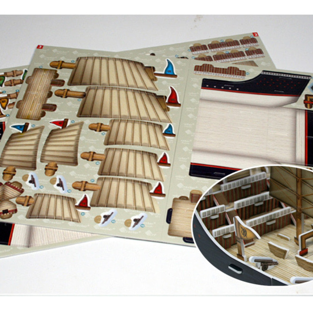 3D 입체퍼즐 선박 시리즈 4종 세트