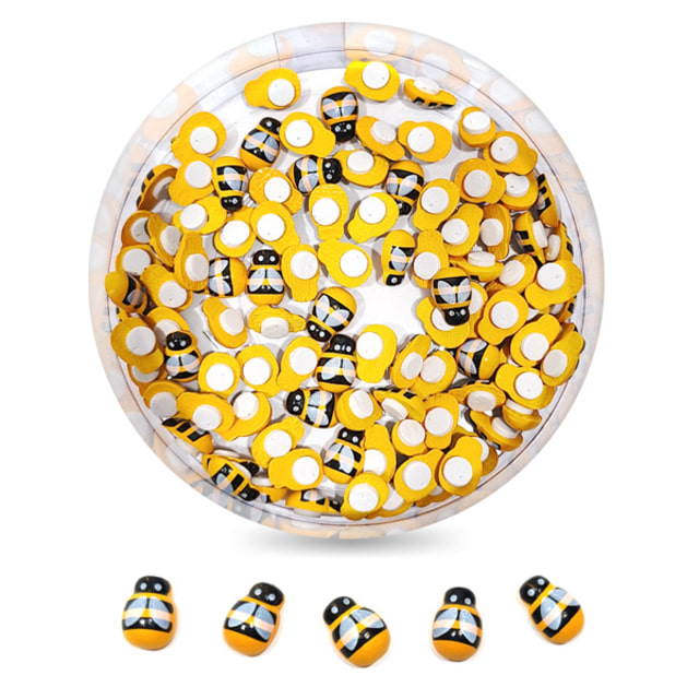 나무 꿀벌 비즈 (533) 100개입