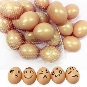 한국모루 모형계란 달걀 20입 / 가짜알 모형란 부활절 모형달걀 가짜달걀