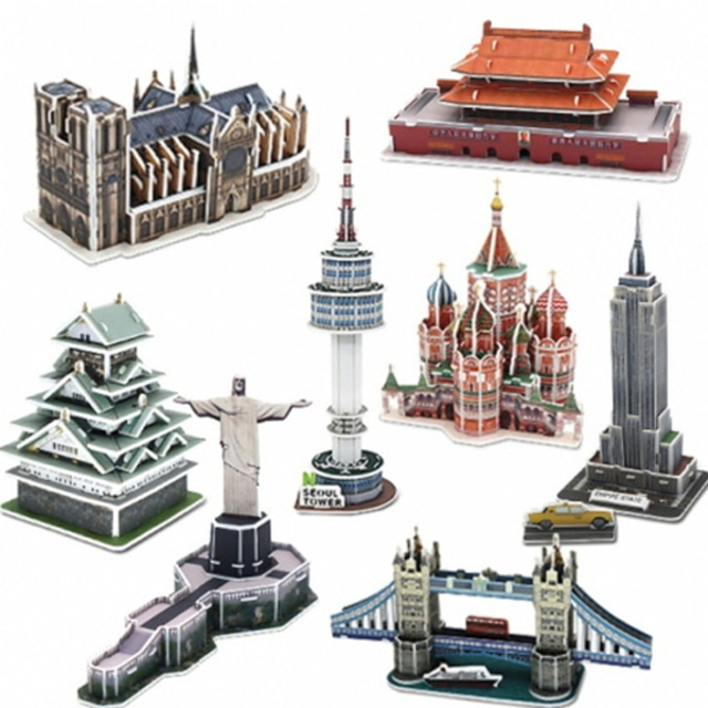 모또 세계 유명 랜드마크 16종 만들기 3D입체퍼즐